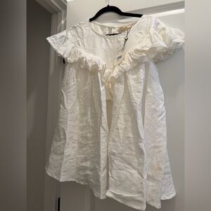 VRG GRL VIOLA LINEN TUNIC WHITE